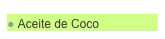  Aceite de Coco