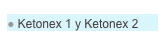  Ketonex 1 y Ketonex 2