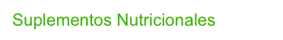 Suplementos Nutricionales